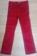 Pantalon slim velours fille taille 6 ans