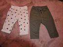 Lot de 2 pantalons, taille ajustable - neuf.