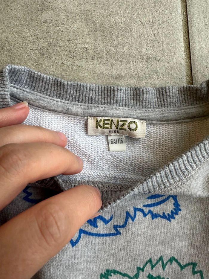 Pull Kenzo gris 6 ans - photo numéro 3