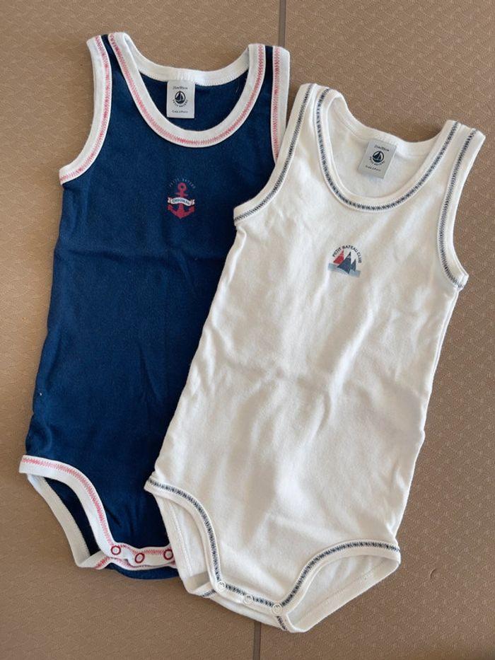 Lot de 2 bodies Petit Bateau 24 mois - 86cm - photo numéro 1