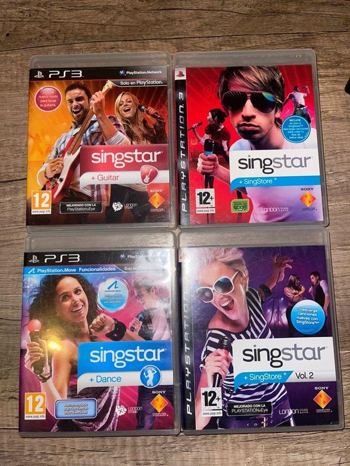 4 jeux PS3 Sing Star version Espagnole - photo numéro 1