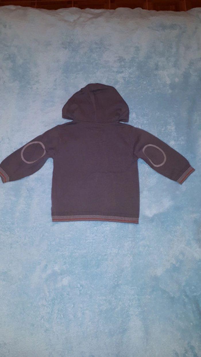 Gilet garçon à capuche gris Petit Pirate 18 mois - photo numéro 4