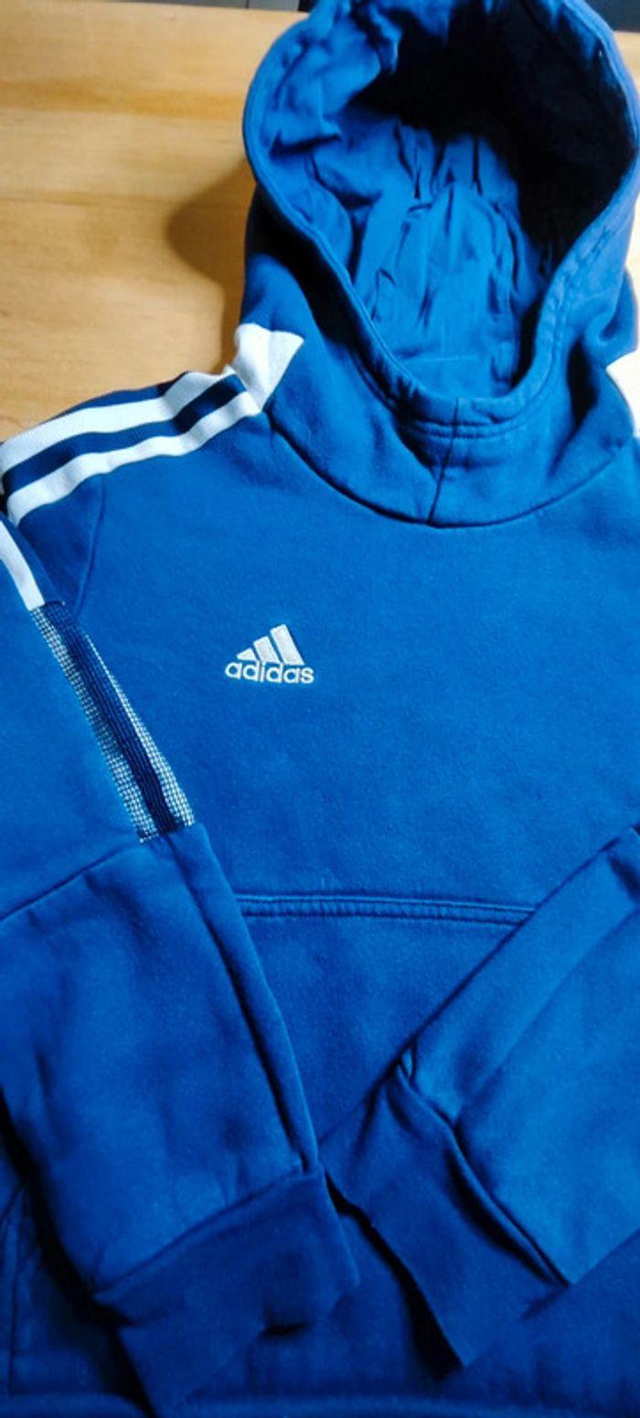 Pull enfant Adidas bleu - photo numéro 3