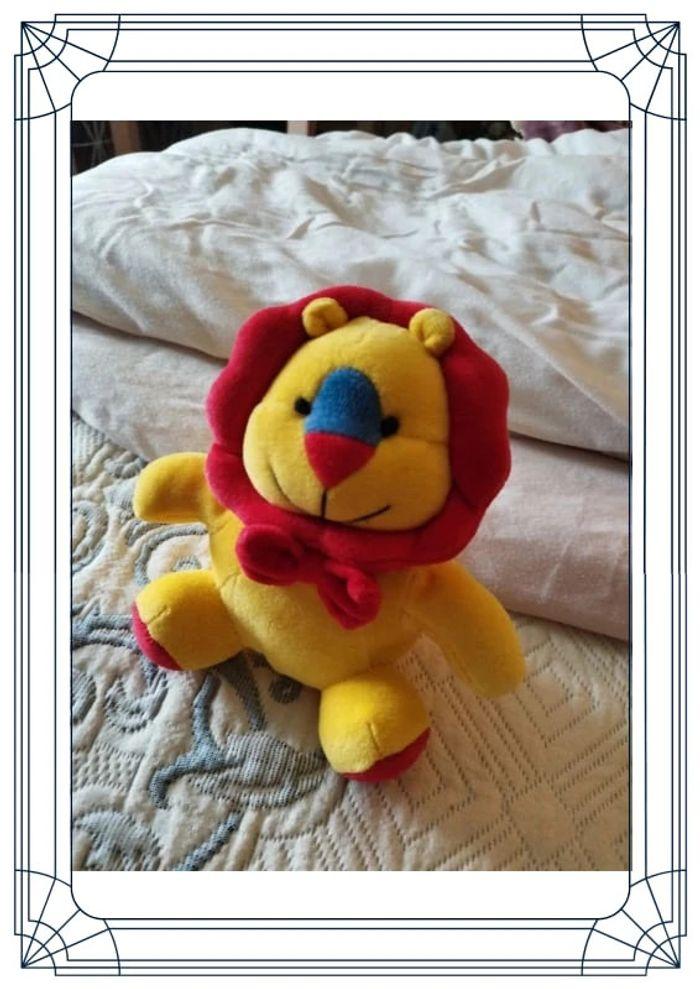 Mini peluche lion rouge et jaune - photo numéro 15