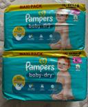 2 paquets de couches Pampers taille 4+