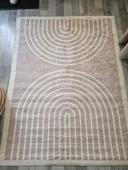 Tapis arc en ciel beige