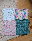 Lot T-shirt x4 fille 4A