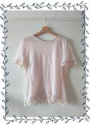 T-shirt rose pâle - Naf Naf (taille M)