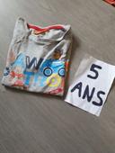 Maillot t-shirt 5ans garçon