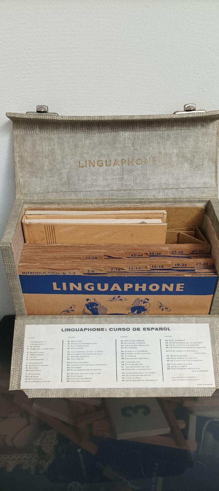 Vintage Linguaphone avec livret et disques 45 tours bon état - photo numéro 3