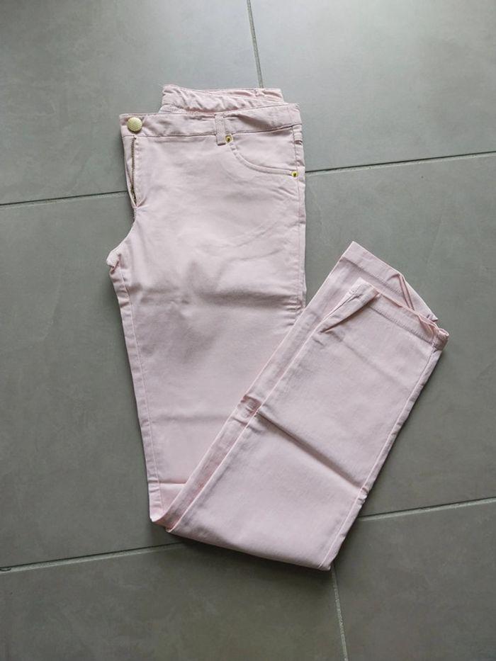 Pantalon rose clair extensible T38 - photo numéro 1