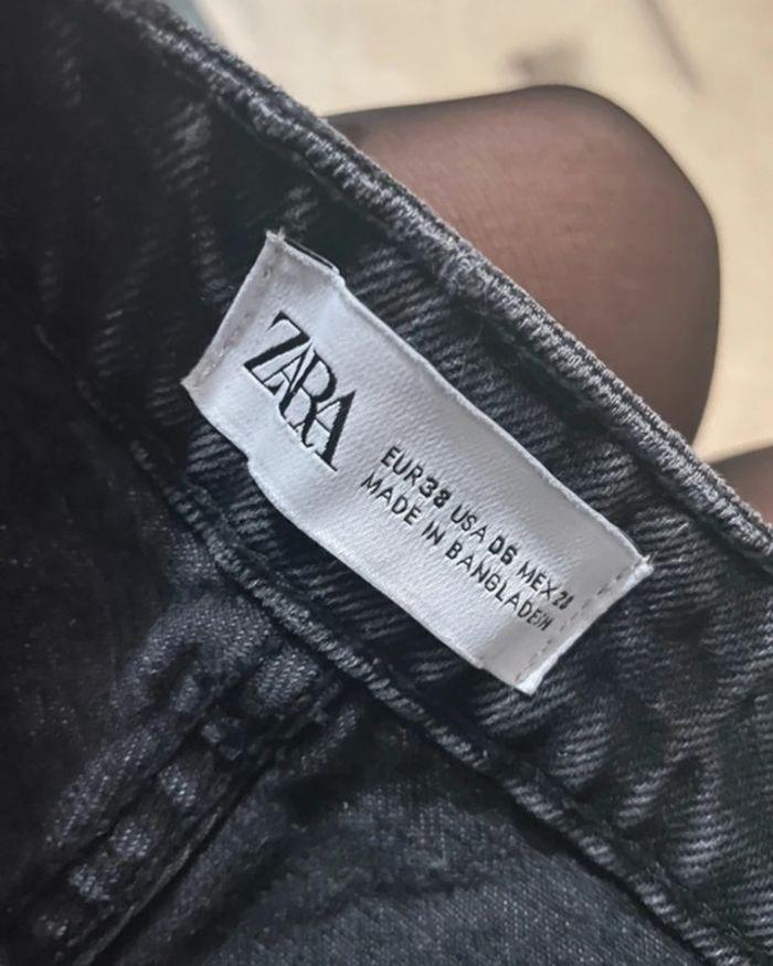 mini short en jeans zara - photo numéro 3