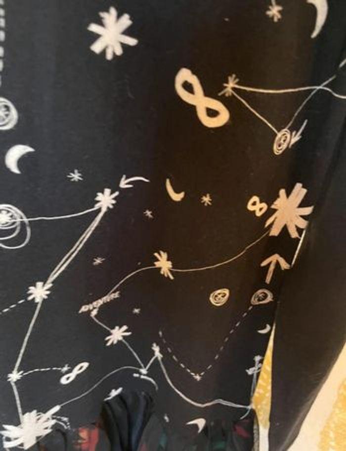 Magnifique robe desigual ML noir astronomie cœur gris rose TBE 11 12 ans - photo numéro 10