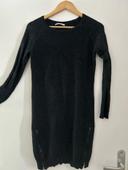 Robe pull gris foncé