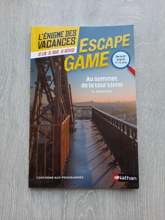 Livre escape game 6e vers la 5e - photo numéro 1