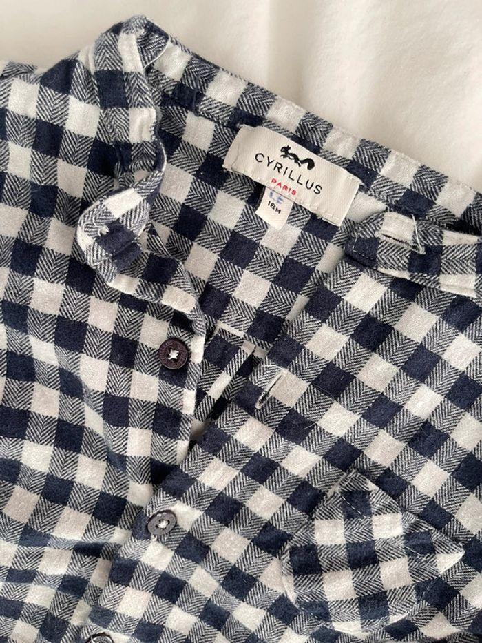 Chemise petits carreaux bleu et blanc Cyrillus - photo numéro 3