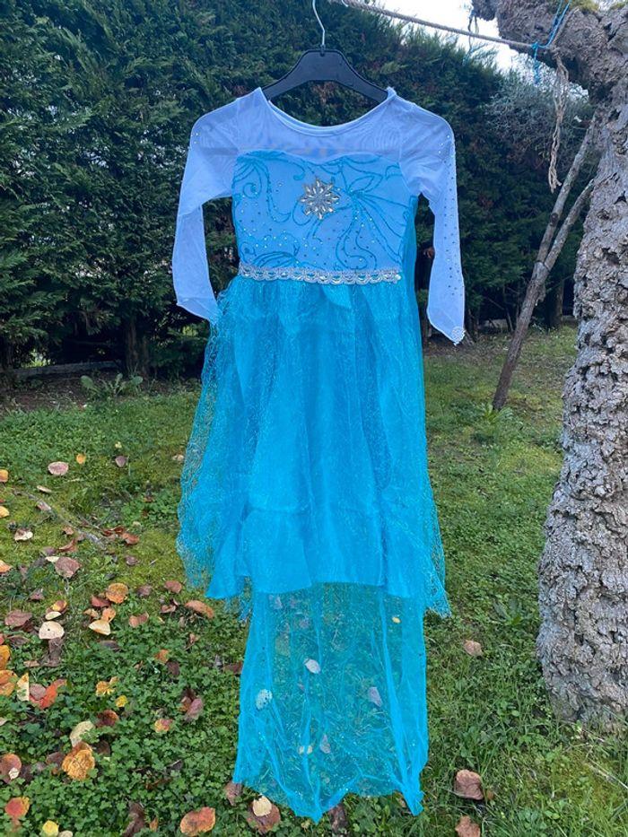 Robe de princesse la Reine des Neiges avec accessoires 130 cm - photo numéro 9