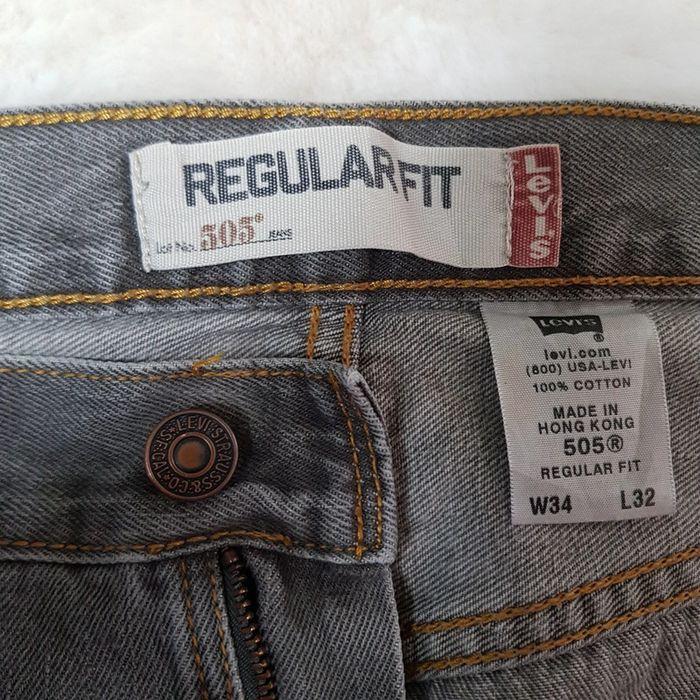 Jean Levi's 505 W34 L32 Gris - photo numéro 9