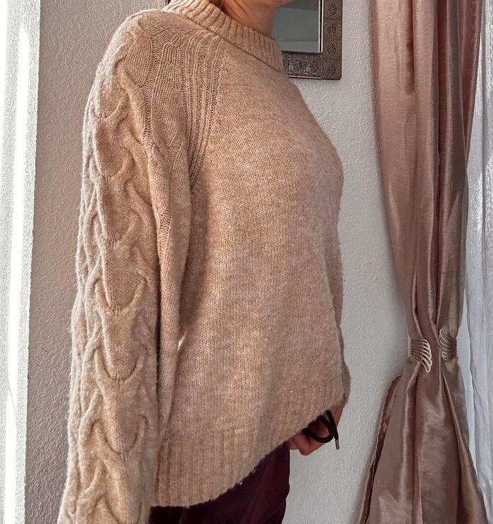 Pull hiver femme beige - photo numéro 2