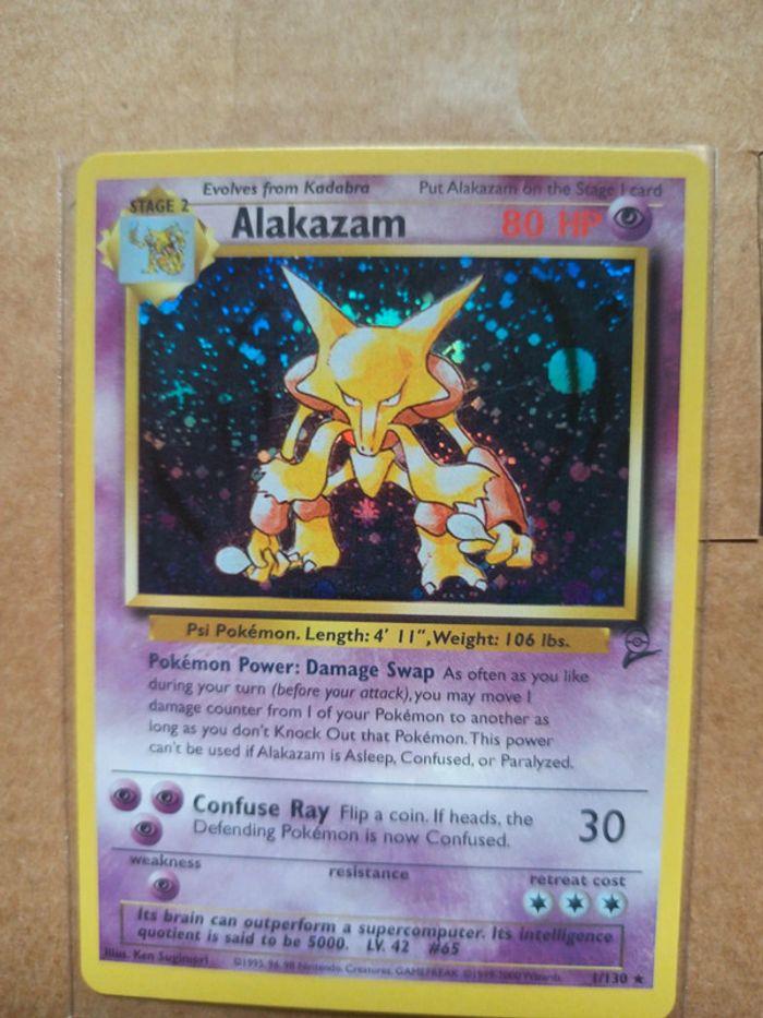 Alakazam Holo Set de Base Carte Pokémon - photo numéro 2