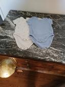 Lot de 2 bodies manches courtes Zara t. 3-6 mois