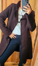 Manteau en laine marron made in Italy