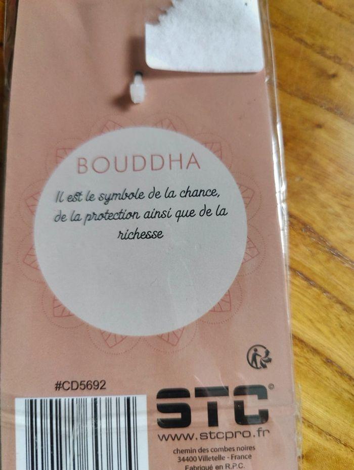 Porte clés Bien être - Bouddha quartz rose - photo numéro 3