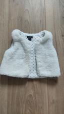 Gilet bébé blanc kiabi