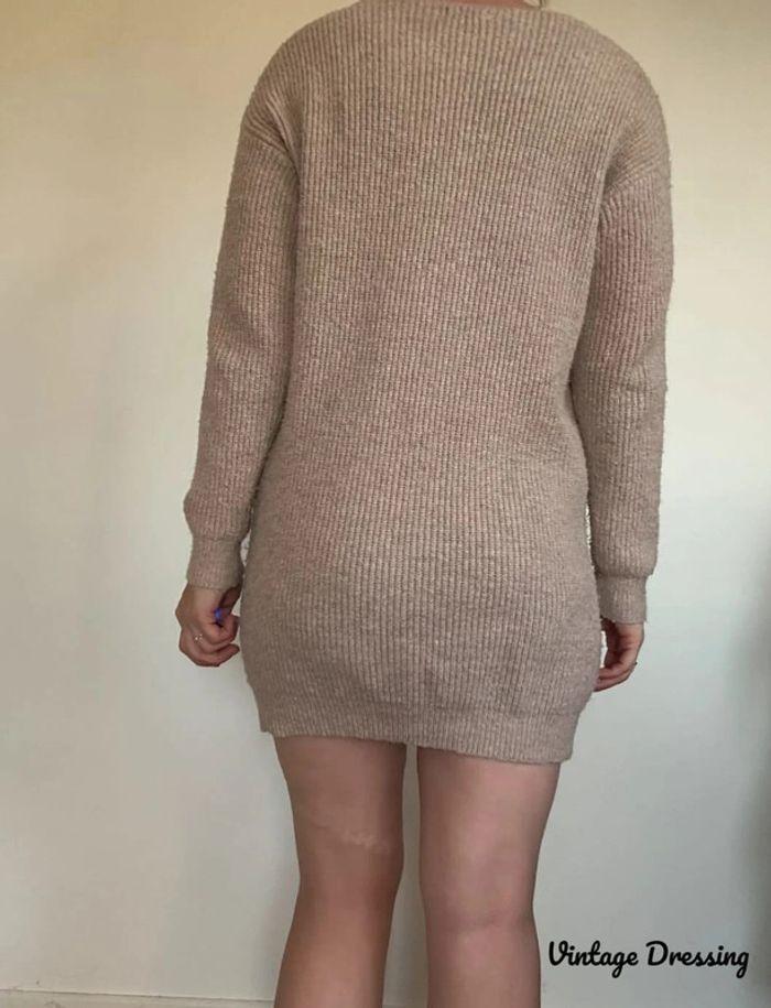 Robe pull beige – Cosy et élégante, taille unique (36-42), très bon état 💖 - photo numéro 5