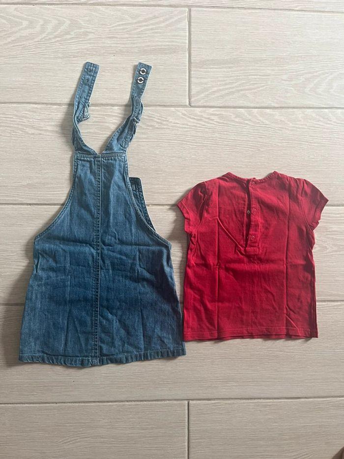 Ensemble robe tee-shirt Terre de marins pour fille taille 23 mois - photo numéro 3