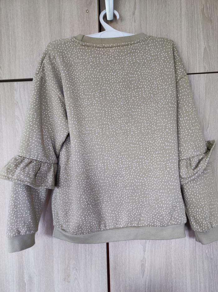 Pull beige imprimé & froufrou 7 ans Zeeman - photo numéro 6