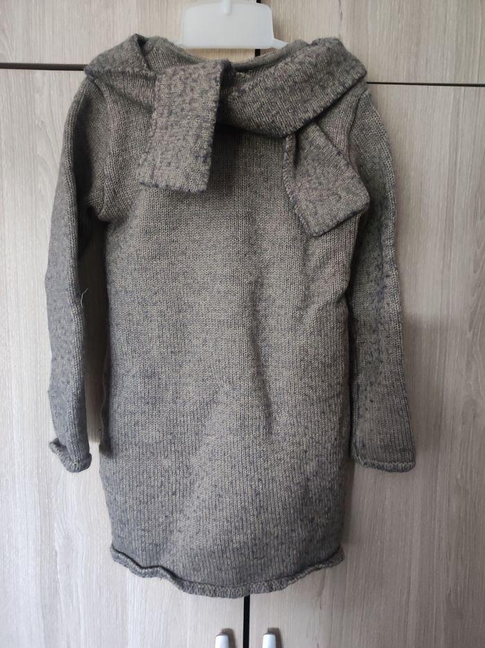 Robe pull grise laine  6 ans Bill Tornade - photo numéro 4