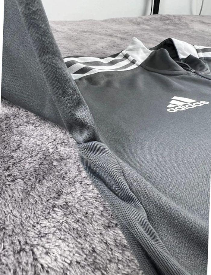 👕 Veste de Sport Adidas Vintage Gris Taille M 👕 - photo numéro 12