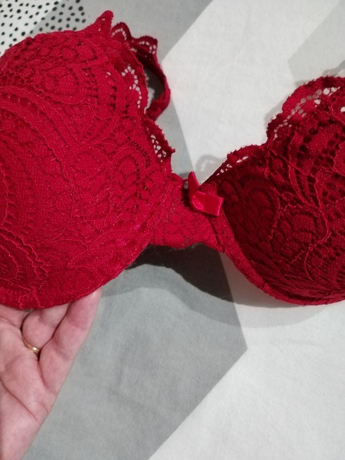 Soutien gorge rouge Rougegorge 95C - photo numéro 4