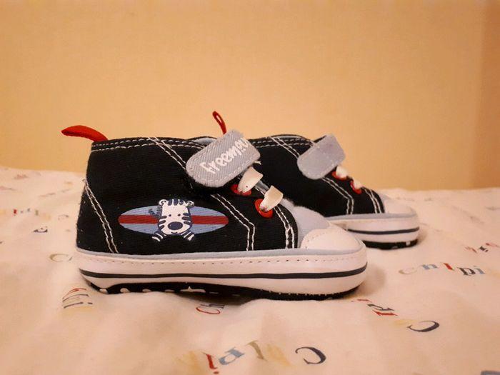 Chaussons bébé garçon en toile Freemousse - photo numéro 4