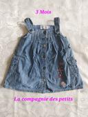 🌷Robe en jeans - La compagnie des petits - 3 Mois🌷