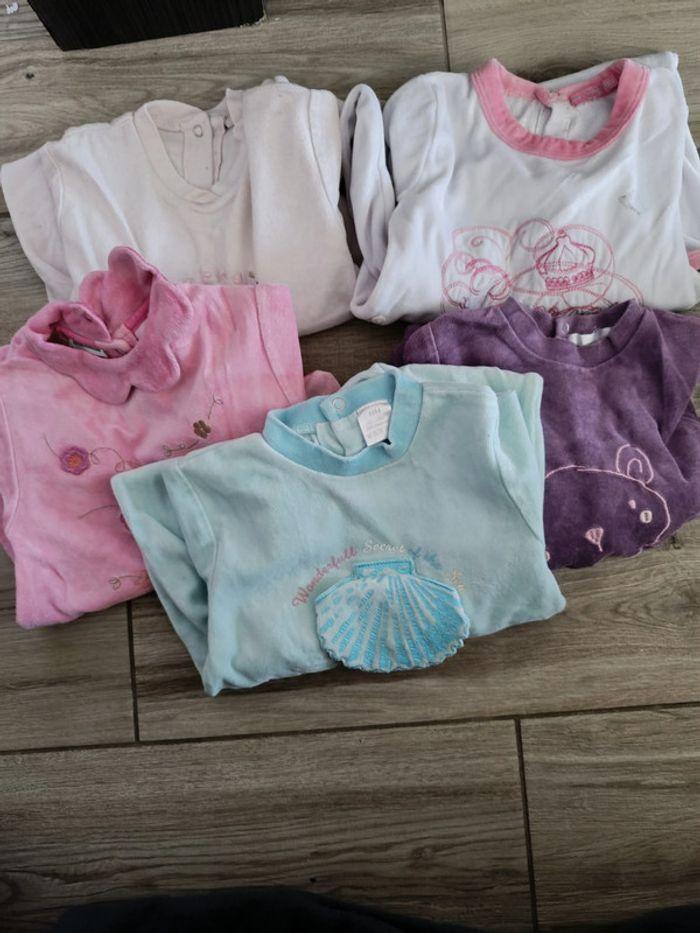 Lot de 5 pyjamas 18 mois fille - photo numéro 1