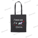 Tote bag cheval, poney