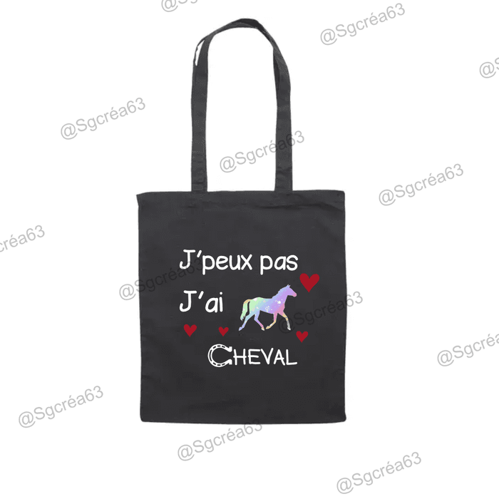 Tote bag cheval, poney