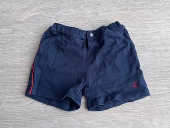 Short bleu marine Petit Bateau 12 mois - photo numéro 1