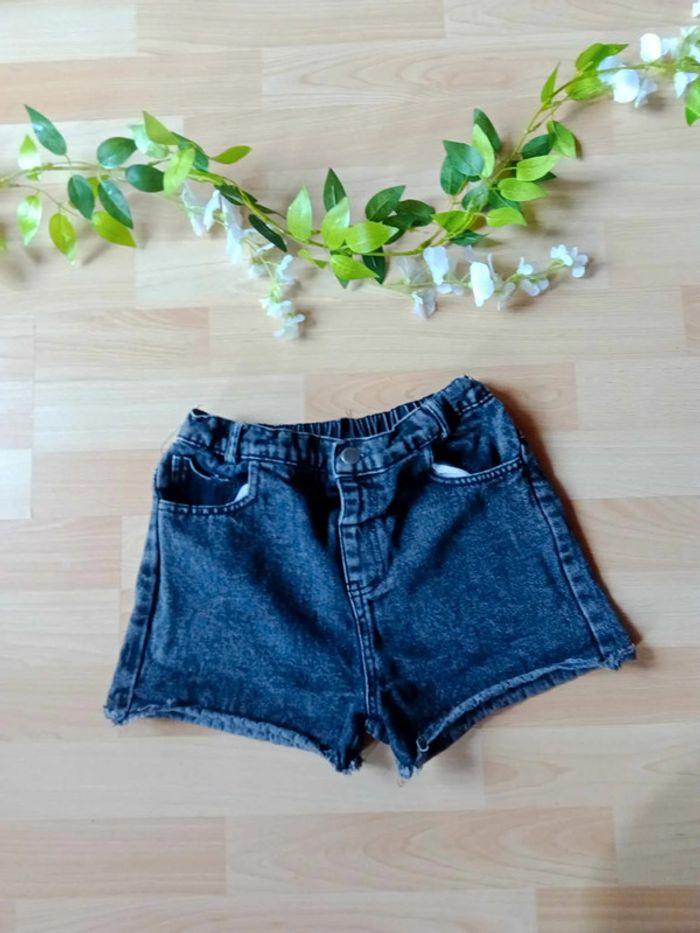 Short en jeans noir Shein - photo numéro 1