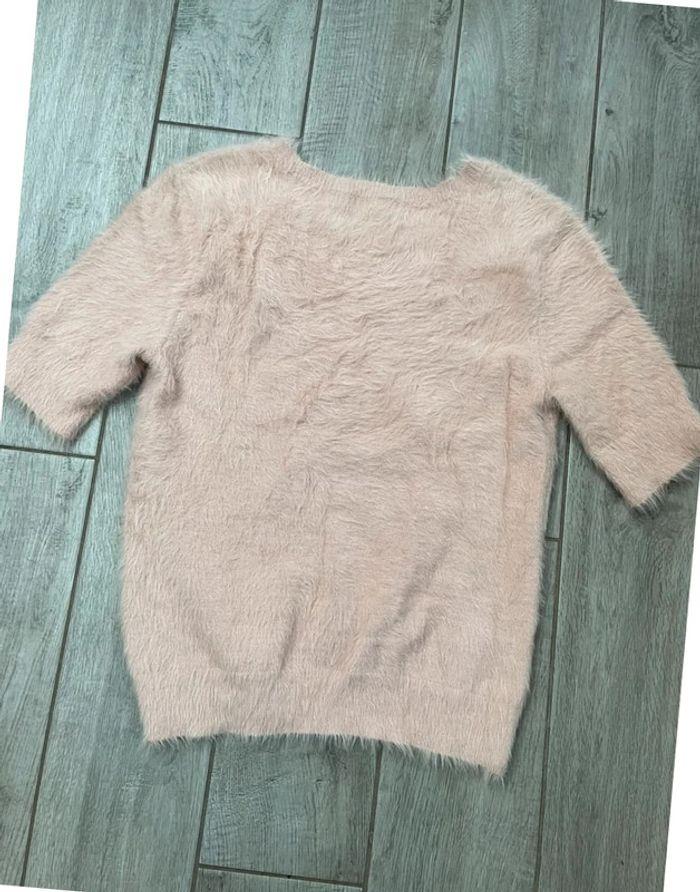 Pull Uja taille 36/38 à manches 3/4 angora - photo numéro 3