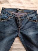 Jeans slim bleu foncé marque Farfallina - taille 40