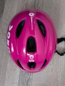 Casque vélo enfant fille rose 47-53 cm Btwin