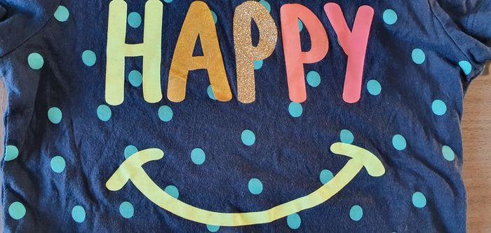 Tee shirt happy manches courtes 5/6 ans - photo numéro 4