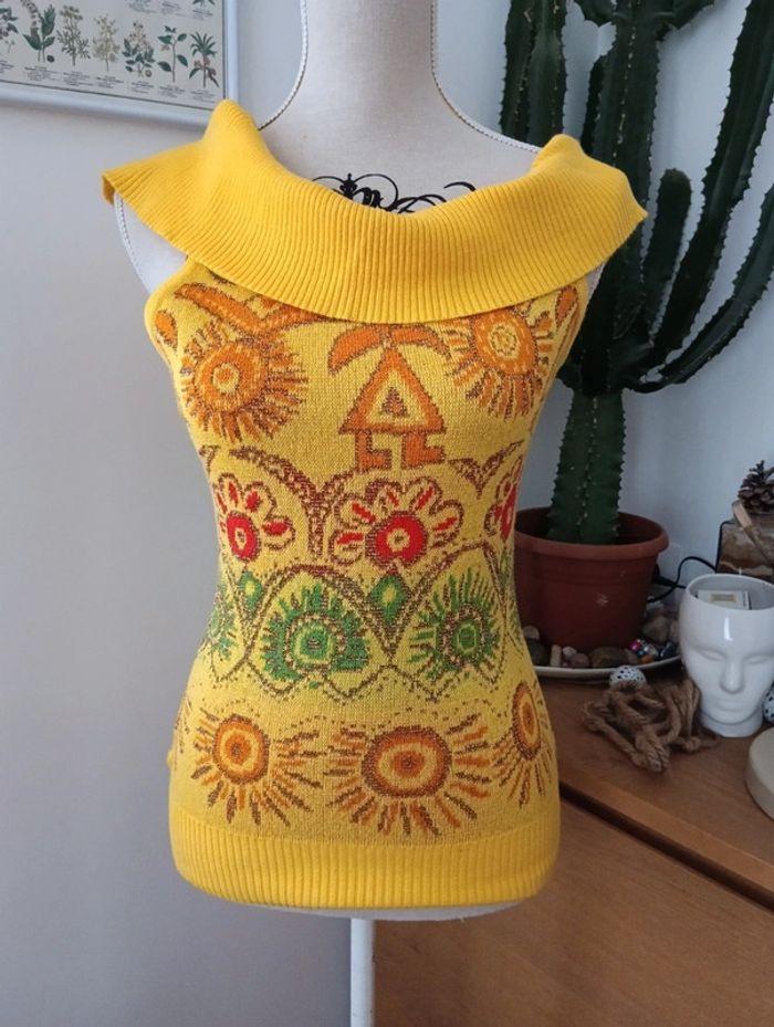 Top vintage en maille Chacok taille 1 - photo numéro 5