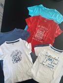 Lot de 5 t-shirt manche courte garçon 3ans