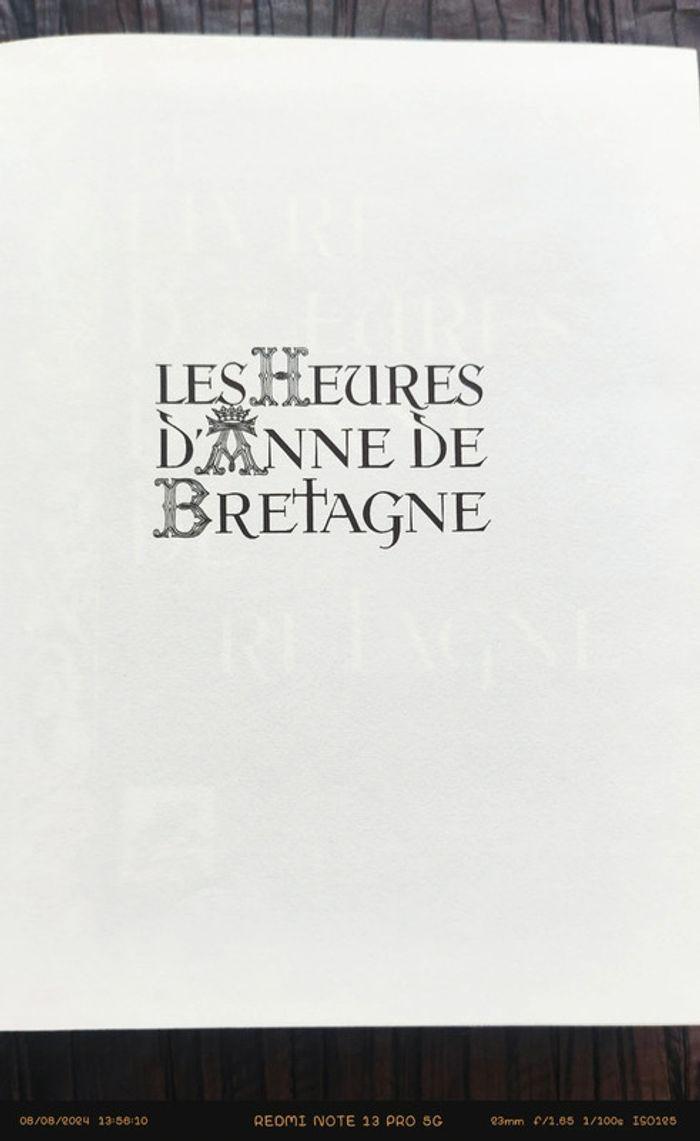 Livre " Les heures d'Anne de Bretagne" - photo numéro 7