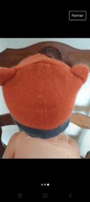 Bonnet enfant renard