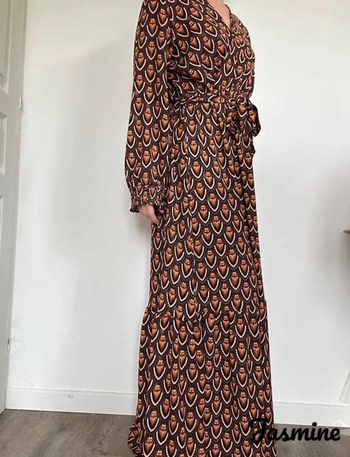 Robe longue marron Jasmine – Élégante et fluide, taille 36/38, très bon état 💖 - photo numéro 3